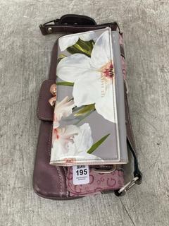 Lot 195  
            Chesterfield SR39 - Parcel Delivery Only 

                
TED BAKER LONDON FLOWER PURSE TO INCLUDE GUESS VINTAGE MONOGRAM BUCKLE BAG (LOCAT...