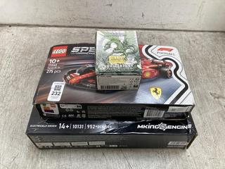 Lot 232  
            Chesterfield SR39 - Parcel Delivery Only 

                
3 X ASSORTED ITEMS TO INCLUDE LEGO SPEED CHAMPIONS FORMULA 1 FERRARI SF-24 77242 ...