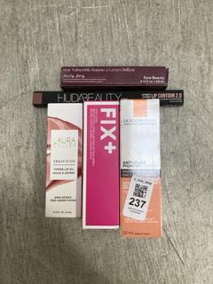 Lot 237  
            Chesterfield SR39 - Parcel Delivery Only 

                
5 X ASSORTED MAKEUP TO INCLUDE HUDABEAUTY LIP CONTOUR 2.0 LIP PENCIL (LOCATION: B3R)