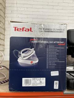 Lot 2  
            Chesterfield SR39 - Parcel Delivery Only 

                
TEFAL PRO EXPRESS ULTIMATE II IRON MODEL: GV9713G0 ORIGINAL RRP- £400 (LOCATION: ...