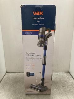 Lot 302  
            Chesterfield SR39 - Parcel Delivery Only 

                
VAX HOMEPRO PET CORDLESS VACUUM CLEANER MODEL: CLSV-HPKP (LOCATION: B4R)
