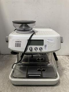 Lot 31  
            Chesterfield SR39 - Parcel Delivery Only 

                
SAGE BARISTA PRO LUXE COFFEE MACHINE MODEL: SES878 ORIGINAL RRP- £659.99 (LOCATIO...