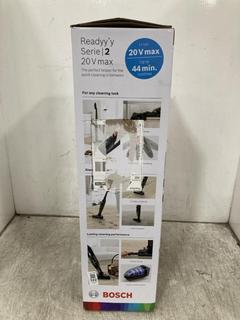 Lot 322  
            Chesterfield SR39 - Parcel Delivery Only 

                
BOSCH READYY'Y SERIE 2 20V MAX VACUUM CLEANER ORIGINAL RRP- £190 (LOCATION: B5R)