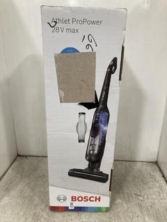 Lot 323  
            Chesterfield SR39 - Parcel Delivery Only 

                
BOSCH ATHLET PROPOWER 28V MAX VACUUM CLEANER ORIGINAL RRP- £315 (LOCATION: B5R)