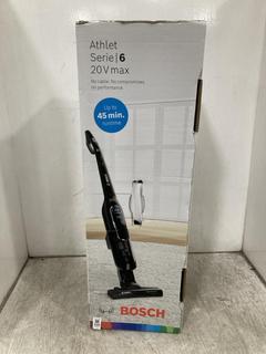 Lot 328  
            Chesterfield SR39 - Parcel Delivery Only 

                
BOSCH ATHLET SERIE 6 20V MAX VACUUM CLEANER ORIGINAL RRP- £300 (LOCATION: B5R)