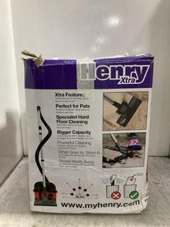 Lot 333  
            Chesterfield SR39 - Parcel Delivery Only 

                
NUMATIC HENRY XTRA VACUUM CLEANER- RED (LOCATION: B5R)