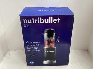 Lot 354  
            Chesterfield SR39 - Parcel Delivery Only 

                
NUTRIBULLET RX BLENDER (LOCATION: B5R)