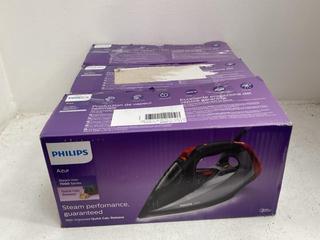 Lot 357  
            Chesterfield SR39 - Parcel Delivery Only 

                
3 X PHILIPS AZUR STEAM IRON 7000 SERIES (LOCATION: B5R)