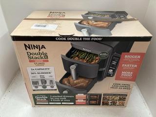 Lot 381  
            Chesterfield SR39 - Parcel Delivery Only 

                
NINJA DOUBLE STACK 2 DRAWER AIR FRYER 9.5L ORIGINAL RRP- £289.99 (LOCATION: B6R)