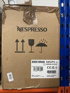 Lot 397  
            Chesterfield SR39 - Parcel Delivery Only 

                
NESPRESSO VERTUO NEXT COFFEE MACHINE ORIGINAL RRP- £149 (LOCATION: B6R)