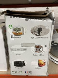 Lot 400  
            Chesterfield SR39 - Parcel Delivery Only 

                
MAGIMIX COMPACT 3160 AUTO FOOD PROCESSOR ORIGINAL RRP- £240 (LOCATION: B6R)