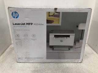 Lot 481  
            Chesterfield SR39 - Parcel Delivery Only 

                
HP LASERJET MFP M234DW PRINTER ORIGINAL RRP- £180 (LOCATION: B7R)