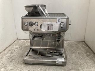 Lot 49  
            Chesterfield SR39 - Parcel Delivery Only 

                
SAGE ESPRESSO MACHINE WITH GRINDER IN STAINLESS STEEL MODEL: BS875 ORIGINAL RRP- ...
