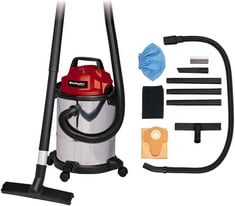 Lot 111  
            BIRMINGHAM SR111 - PARCEL DELIVERY ONLY 

                
EINHELL TC-VC 1815 S WET AND DRY VACUUM CLEANER | 1250W, 15L STAINLESS STEEL TANK...