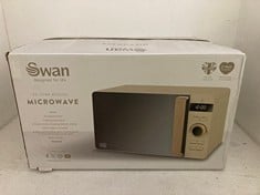 Lot 123  
            BIRMINGHAM SR111 - PARCEL DELIVERY ONLY 

                
SWAN 20 LITRE DIGITAL MICROWAVE.