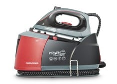 Lot 130  
            BIRMINGHAM SR111 - PARCEL DELIVERY ONLY 

                
MORPHY RICHARDS POWER STEAM ELITE + STEAM GENERATOR IRON, CERAMIC NON-STICK SOLEP...