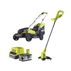 Lot 131  
            BIRMINGHAM SR111 - PARCEL DELIVERY ONLY 

                
18V ONE+ CORDLESS LAWNMOWER AND GRASS TRIMMER TWIN KIT (1 X 4.0AH). RRP: £183.99(...