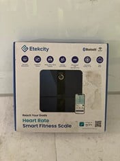 Lot 162  
            BIRMINGHAM SR111 - PARCEL DELIVERY ONLY 

                
ETEKCITY HEART RATE SMART FITNESS SCALE.