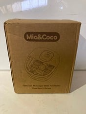 Lot 186  
            BIRMINGHAM SR111 - PARCEL DELIVERY ONLY 

                
MIA AND COCO FOOT SPA MASSAGER.
