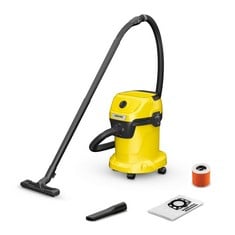 Lot 187  
            BIRMINGHAM SR111 - PARCEL DELIVERY ONLY 

                
KÄRCHER WET AND DRY VACUUM CLEANER WD 3, INCL. CARTRIDGE FILTER, FLEECE FILTER BA...