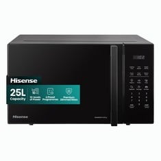 Lot 192  
            BIRMINGHAM SR111 - PARCEL DELIVERY ONLY 

                
HISENSE H25MOBS7HUK 25 LITRE ELECTRONIC MICROWAVE WITH AUTO DEFROST, DIGITAL DISP...