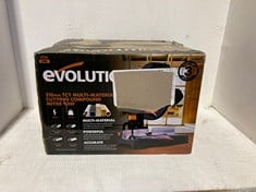 Lot 217  
            BIRMINGHAM SR111 - PARCEL DELIVERY ONLY 

                
EVOLUTION 210MM TCT MULTI-MATERIAL CUTTING COMPOUND MITRE SAW.