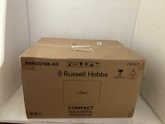 Lot 227  
            BIRMINGHAM SR111 - PARCEL DELIVERY ONLY 

                
RUSSEL HOBBS COOL COMPACT BLACK DIGITAL MICROWAVE.