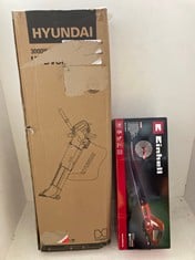 Lot 28  
            BIRMINGHAM SR111 - PARCEL DELIVERY ONLY 

                
HYUNDAI 3000W LEAF BLOWER HYBV3000E2, TO ALSO INCLUDE EINHELL CORDLESS LEAF BLOWER.