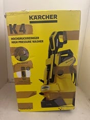 Lot 2  
            BIRMINGHAM SR111 - PARCEL DELIVERY ONLY 

                
KÄRCHER K 4 POWER CONTROL PRESSURE WASHER, PRESSURE: MAX 130 BAR, FLOW RATE: 420 ...