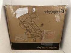 Lot 53  
            BIRMINGHAM SR111 - PARCEL DELIVERY ONLY 

                
BABY JOGGER CITY TOUR 2 DOUBLE PRAM.