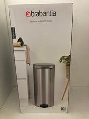 Lot 87  
            BIRMINGHAM SR111 - PARCEL DELIVERY ONLY 

                
BRABANTIA NEWICON PEDAL BIN, 30 LITRE.