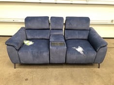 Lot 101  
            Edinburgh SR22 - Delivery Or Collection 

                
DFS.COM NAVY 2 SEATER POWER RECLINER SOFA WITH CENTRE CONSOLE ORIGINAL RRP £950::...