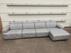 Lot 117  
            Edinburgh SR22 - Delivery Or Collection 

                
DFS.COM GREY LEATHER END POWERED 4 SEATER SOFA:: LOCATION - SOFA RACKS(COLLECTION...