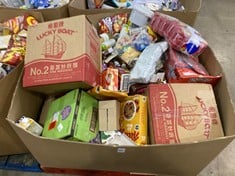 Lot 135  
            Edinburgh SR22 - Delivery Or Collection 

                
PALLET OF FOOD & DRINKS TO INCLUDE LUCKY BOAT FINI NOODLES (ITEMS MAY BE PAST BES...