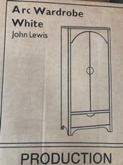 Lot 172  
            Edinburgh SR22 - Delivery Or Collection 

                
JOHN LEWIS ARC KIDS SINGLE WARDROBE ORIGINAL RRP £464:: LOCATION - BACK OF THE RI...