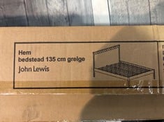Lot 174  
            Edinburgh SR22 - Delivery Or Collection 

                
HEM BEDSTEAD 135CM GREY ORIGINAL RRP £279:: LOCATION - BACK OF THE RIGHT RACK(COL...