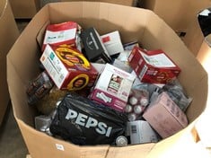 Lot 180  
            Edinburgh SR22 - Delivery Or Collection 

                
PALLET OF FOOD & DRINK TO INCLUDE WALKERS MEATY VARIETY MULTIPACK CRISPS BOX 20X2...