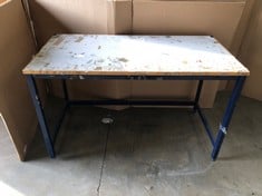 Lot 210  
            Edinburgh SR22 - Delivery Or Collection 

                
LARGE WOODEN TOP WORK TABLE: LOCATION - FRONT FLOOR(COLLECTION OR OPTIONAL DELIVE...