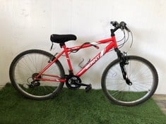 Lot 214  
            Edinburgh SR22 - Delivery Or Collection 

                
APOLLO SLANT IN RED GENTS MOUNTAIN BIKE, 18" FRAME, 26" WHEELS, 18 SPEED GRIP SHI...
