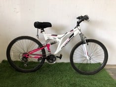 Lot 216  
            Edinburgh SR22 - Delivery Or Collection 

                
MUDDYFOX RECOIL DUAL SUSPENSION MOUNTAIN BIKE, 17" FRAME, 26" WHEELS, 18 SPEED GR...