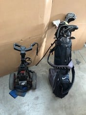 Lot 68  
            Edinburgh SR22 - Delivery Or Collection 

                
QUANTITY OF GOLF ITEMS TO INCLUDE NIKE AIR SPORT GOLF BAG: LOCATION - LEFT RACK(C...