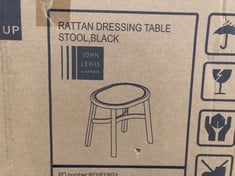 Lot 80  
            Edinburgh SR22 - Delivery Or Collection 

                
JOHN LEWIS RATTAN DRESSING TABLE STOOL ORIGINAL RRP £124:: LOCATION - LEFT RACK(C...