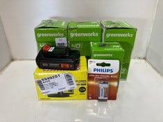 Lot 24  
            Edinburgh SR22 - Collection Only 

                
QUANTITY OF ITEMS TO INCLUDE PHILIPS 9V ZINC BATTERY - 6F22 - SHELF LIFE UP TO 5 ...
