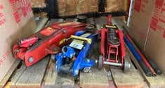 Lot 33  
            Edinburgh SR22 - Collection Only 

                
QUANTITY OF FLOOR JACK ITEMS TO INCLUDE MVP SUPERLINE 2250 KG FLOOR JACK - COLLEC...
