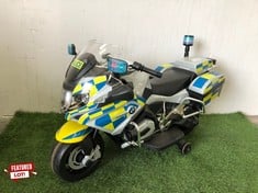 Lot 65  
            Edinburgh SR22 - Collection Only 

                
ELECTRIC KIDS RIDE BMW R1200RT POLICE MOTORCYCLE - COLLECTION ONLY - LOCATION FRO...