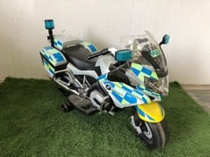Lot 66  
            Edinburgh SR22 - Collection Only 

                
ELECTRIC KIDS RIDE BMW R1200RT POLICE MOTORCYCLE - COLLECTION ONLY - LOCATION FRO...