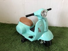 Lot 67  
            Edinburgh SR22 - Collection Only 

                
ELECTRIC KIDS RIDE VESPA - COLLECTION ONLY - LOCATION FRONT FLOOR