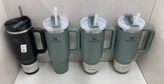 Lot 115  
            Edinburgh SR34 - Delivery Only 

                
4 X STANLEY QUENCHER H2.0 FLOWSTATE TUMBLER 1.2L - COLD FOR  METAL WATER BOTTLE W...