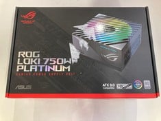 Lot 146  
            Edinburgh SR34 - Delivery Only 

                
ASUS 750W ROG LOKI SFX-L PLATINUM PSU, SMALL FORM FACTOR, FULLY MODULAR, 80+ PLAT...