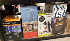 Lot 188  
            Edinburgh SR34 - Delivery Only 

                
QUANTITY OF KITCHEN & APPLIANCES ITEMS TO INCLUDE RUSSELL HOBBS ILLUMINATING 1.7L...